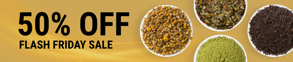 50 Flash Sales. 50 Teas. 50% Off
